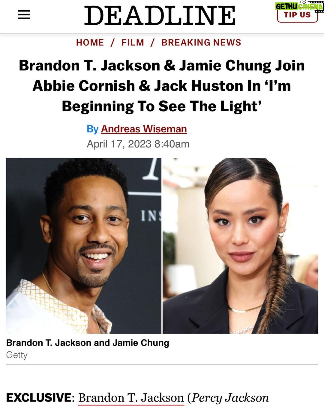 Jamie Chung Instagram - Very excited to join this talented and passionate group of film makers. And equally thrilled to be reunited with @abbiecornish 🥹