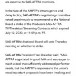 Jamie Chung Instagram - I personally haven’t been receiving SAG AFTRA email updates, so to all my fellow union members check your inbox or go to the SAG AFTRA website and get yourself updated on what’s happening. Press conference today at noon. #unionstrong “If a strike is called, members will withhold their labor and not perform ANY SERVICES for struck companies. SAG-AFTRA members will then engage in collective actions such as picketing to put pressure on the AMPTP.”