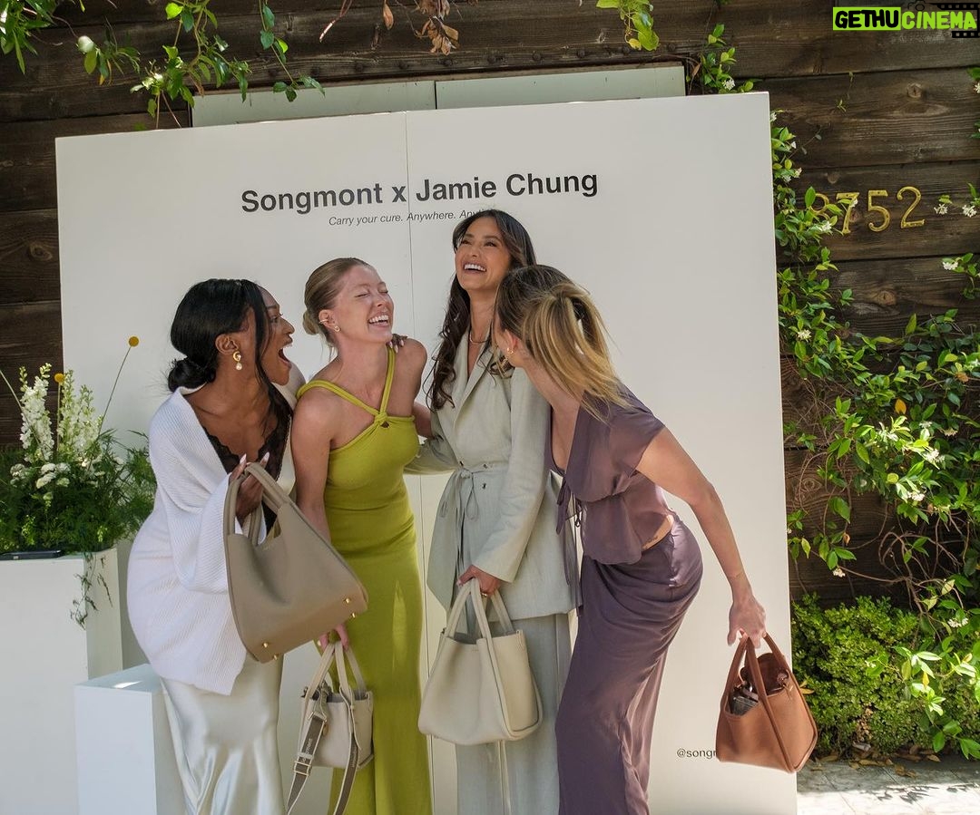 Jamie Chung Instagram - A lovely afternoon reconnecting with friends and meeting new inspiring women. My heart is full and Iām incredibly grateful. Thanks for hosting @songmont_official š and thank you to my friends who came out to support! Love you!