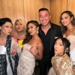 Jamie Chung Instagram - I love my community. Thank you for hosting a beautiful gala @goldhouseco celebrating AAPI legends! Looking back at the epic weekend while my son sits on my head. Last slide shows it all. @moniquelhuillier dress @alybarrmakeup glam