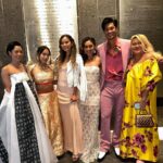 Jamie Chung Instagram - I love my community. Thank you for hosting a beautiful gala @goldhouseco celebrating AAPI legends! Looking back at the epic weekend while my son sits on my head. Last slide shows it all. @moniquelhuillier dress @alybarrmakeup glam