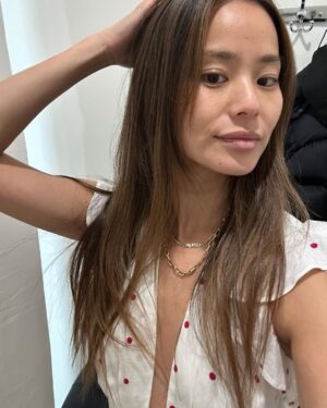 Jamie Chung Instagram - #NutrafolPartner My hair has been through a lot. Styled and colored for work, teased and pulled back for workouts, and lately hidden under caps during bouts of stress and hair thinning while I went through massive life changes. I hid behind my hair, and kept it long most of my life because it symbolized femininity and "beauty." My mom survived cancer 22 years ago and even though her hair grew back she still wears a wig for special occasions when she knows pictures will be taken because she's embarrassed of her now thinning hair. I’m also guilty of wearing hair pieces to make my hair look fuller when I’m going through phases of thinning. But why is that? It's completely normal to go through these phases and I have a lot of friends going through life changes that affect hair shedding
and growth. Thank you @nutrafol for normalizing this topic and creating a forum for women to support each other. Shed the Silence includes an online community for women to share hair stories and experiences, while educating and empowering each other to take back control and confidence. Join the community at shedthesilence.com and share your story so you can help others feel empowered to talk about their own hair struggles. #Shedthesilence
