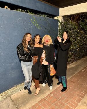 Jamie Chung Instagram - Thank you @bryangreenberg for putting together a monumental birthday celebration weekend. Very grateful for to all the friends who made it out. It was special to see a lot of people reconnect and catch up. I really felt the love 🖤 

Thank you @177elsa and her @levis team for hosting in your beautiful space, @onyxeventpro for making sure it all ran smoothly, @donjuliotequila for the customized drinks, @moetchandon and @fequan for the champs, and @pookiechapstick for the 90’s jams. @nichelle for hosting the after party ♥️.