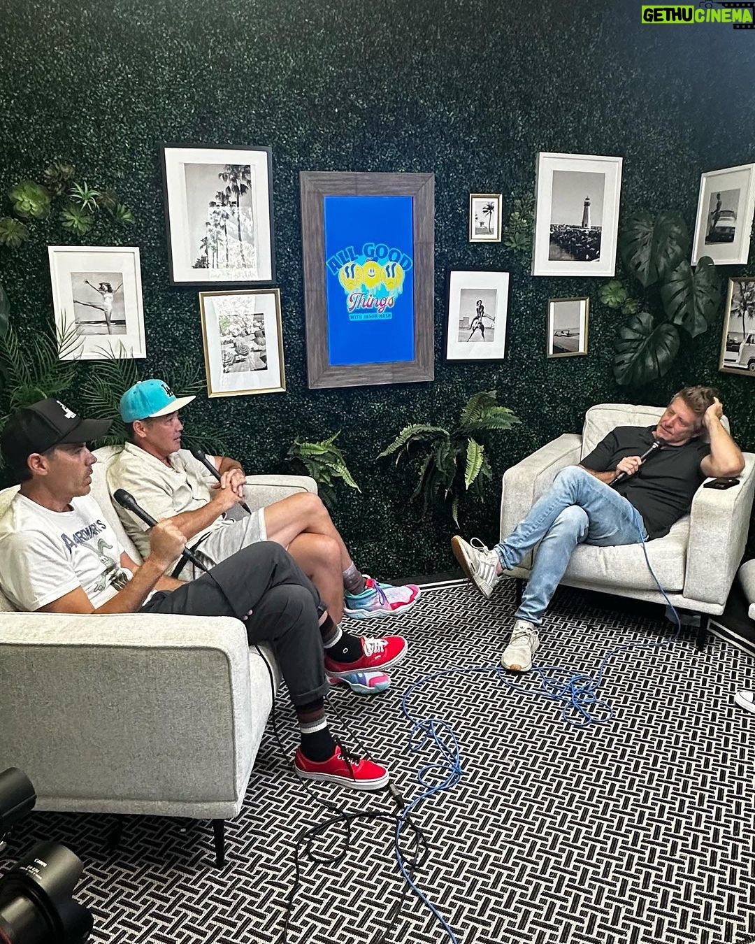 Jason Nash Instagram - Hoobastank swung by the pod and I’ve been singing “The Reason” all day. Out Monday! Los Angeles, California