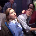 Jenna Fischer Instagram - Is this the moment I saved everyone’s life on Work Bus (aka Death Bus) with my super sensitive nose? Listen to today’s episode of @officeladiespod and hear how the entire cast of The Office almost died TWICE while making this episode. And how my nose saved the day! Listen wherever you get your podcasts. #lavernespiestiresfixedalso 🚐🥧🛞