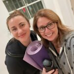 Jenna Fischer Instagram - No big deal. Just two Strong and Sexy women doing yoga! I love how proud of ourselves we are in this photo. We showed up and did it! 💪 @attagirlalex