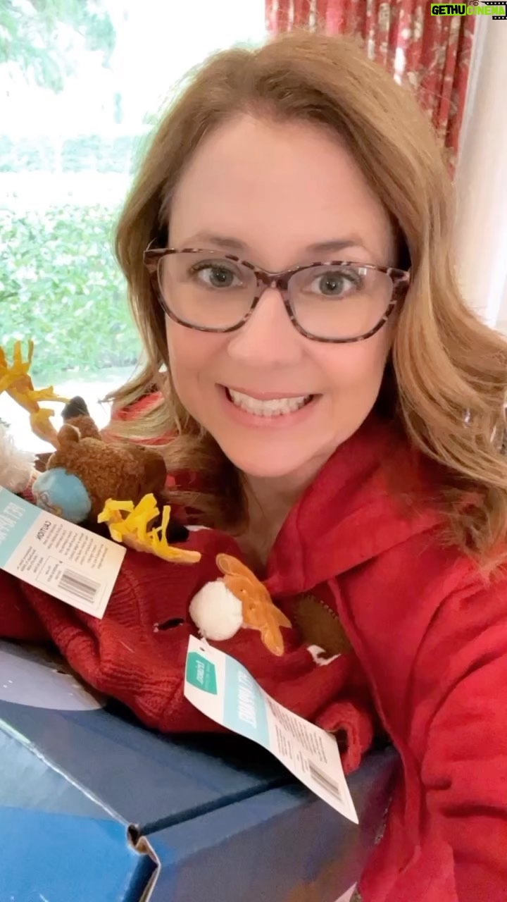 Jenna Fischer Instagram - @Chewy is my favorite place to shop for Maggie and Sonny year round, but especially around the holidays! Check out their amazing holiday shop β they have all the gifts you need (toys, treats, clothing & more) to celebrate the gifts that keep on giving, our pets. β£οΈπ Spoil your pets at the Chewy Holiday Shop here π https://bit.ly/3VkV3SO #ChewyDelivery #ChewyPartner #ChewyHolidayShop