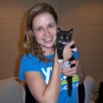 Jenna Fischer Instagram - It’s kitten season! Here I am with Dunder…a kitten I fostered and found a home for with the help of @kittenrescuela I was a kitten foster for 3 years and it was incredibly rewarding. Every year, thousands of kittens arrive at our nation’s animal shelters, and you can help ensure every life is saved. By fostering a kitten (or two), you’re providing them with a chance to grow up and find families of their very own. Sign up to foster today at the link in my bio. Or go to: @bestfriendsanimalsociety