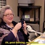 Jenna Fischer Instagram - Good morning Sweethearts! Today on @officeladiespod we are breaking down Manager and Salesman. I cannot express what an honor it was to work in the same space as Kathy Bates. And now, to rewatch her performance in all of its magnificent detail. Can anyone else deliver the line “They love a good crotch” as well as this woman. No way. Link in bio to listen!