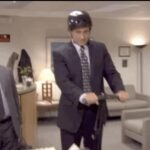 Jenna Fischer Instagram – What is happening? Why is Michael on a Segway? Because we need to impress The Banker! Today on @officeladiespod we are breaking down the one and only clip show in Office history, discussing how and why this episode came to be AND we hear from The Banker himself @david_costabile Link in Bio to Listen. (@angelakinsey also teaches us about not staying on the toilet too long…Toby, I hope you are listening!)