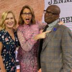 Jenna Fischer Instagram - Thank you NYC for an amazing book launch week! @angelakinsey we did it! We launched our book and had a blast doing it. (Swipe to see proof that the fakey flower IS making a comeback! I’m going to get it going again I swear!!) And I loved seeing so many friends in NYC @sordociego @elliekemper @therealkateflannery 😘 I ❤️ NY! (Did you notice I wore my whitest sneakers to see the Office Musical?)