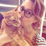 Jenna Fischer Instagram - Happy #caturday from me and @mrsonnycat who was annoyed we took this photo.