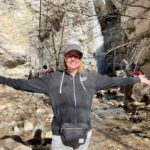 Jenna Fischer Instagram - Sunday hike! Waterfall! Fresh air and family time ❤️ (And Mom got to wear her hip pack).