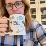 Jenna Fischer Instagram - Morning coffee. I get a lot of comments from people after my coffee pour story posts who are surprised I put my milk in before my coffee each morning. Do you milk before coffee or after? Before means no spoon needed! Also, new @officeladiespod out today!