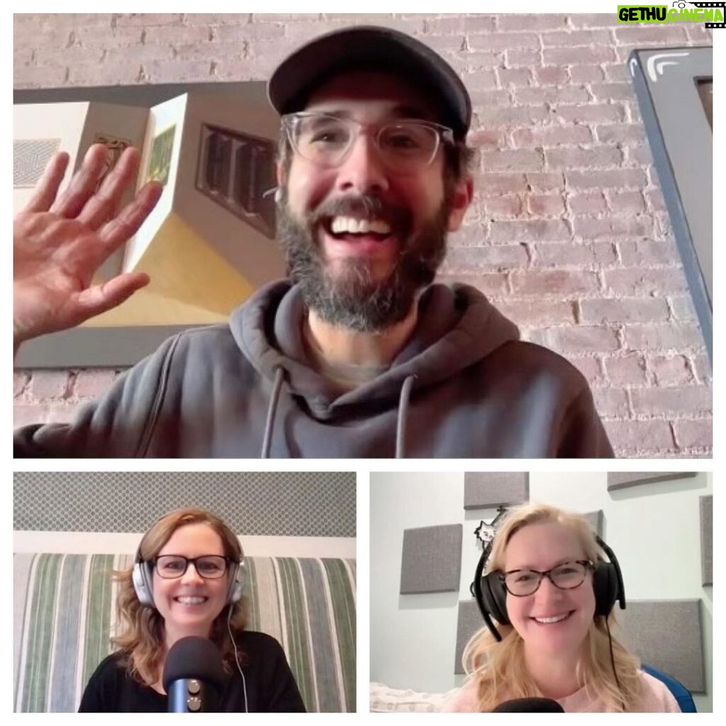 Jenna Fischer Instagram - The one, the only, Walter Jr. (aka Josh Groban) is on Office Ladies Podcast today! He's currently starring on Broadway in Sweeney Todd (still one-upping big bro Andy) but took time out to talk with us about filming the episode Garden Party. Can't wait for you to hear it! Link in bio! @joshgroban @officeladiespod