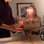 Jennie Garth Instagram - Jet lag not gonna stop me from celebrating my girl. This was a gluten free, vegan, banana cake with chocolate chip cookie dough ice cream inside! Basically @lucabellabella in cake form! May ALL your wishes come true angel! 🥳🥳🥳🥳🥳🥳🥳🥳🥳🥳🥳🥳🥳🥳 #birthdaycake #daughter #homemade #birthday #celebrate #love #birthdaygirl #baker #family