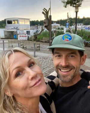Jennie Garth Instagram - Thank god @dirvla has long arms!  Here are some of our day trip pics from an hour outside Berlin.  I just don’t think he’s an #autobahn kinda guy …. he drives like a grampa and I love it! 
#autobahn #germany #selfies