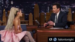 Jennifer Coolidge Instagram - I'm always so impressed when someone can do a great impression of me but @arianagrande is so good on @fallontonight, I'm afraid she is going to introduce me to myself! ❤️👹❤️