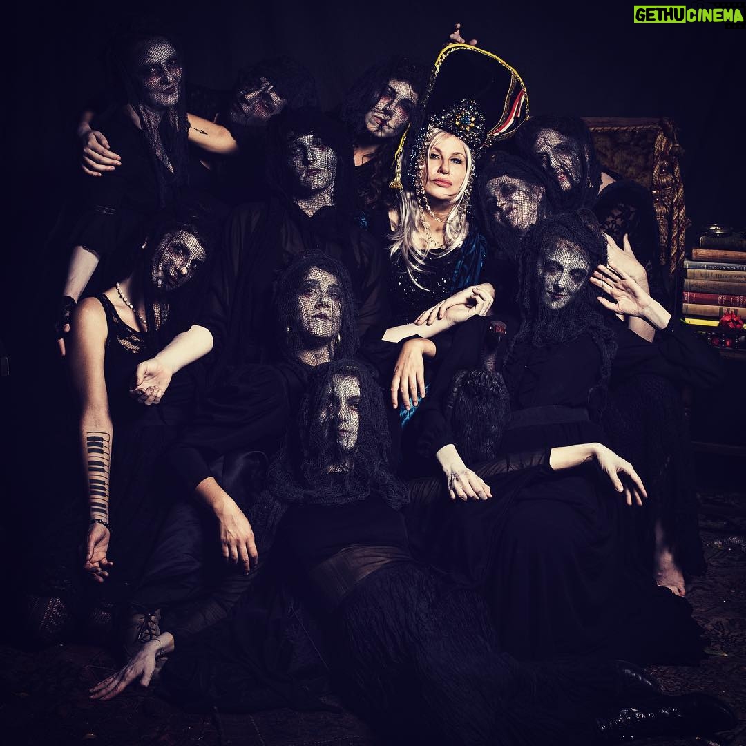 Jennifer Coolidge Instagram - Halloween with @trendafilkanola, a Balkan Choir (all beautiful women). They will blow your mind and they sing like angels. Everyone should hire them!! Photo by @augustasagnelli 📸