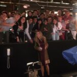 Jennifer Coolidge Instagram - I am always so touched when I get to meet the audience after the show. It's often filled with people from all over the world. This group consisted of fans from Germany, Switzerland, China, Dubai, India, France, and an American couple on their honeymoon (forgive me if I forgot anyone!)💄👛👠💋📽💕