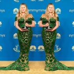 Jennifer Coolidge Instagram - Couldn't end the week without thanking the magic team. A very talented and funny group of artists xoxoxo Hair: @marcmena Makeup: @gregoryarlt Nails: @nailsbyemikudo Styling: @gaellepaul Couture Gown: @dolcegabbana and thank you to @luciodirosa and his amazing team Jewels: @lorraineschwartz Color: @dawntraceyhair @steventruonghair @kennonfisher Date: Susannah Coolidge Photo: @charlie__chops #Emmys #TheWhiteLotus