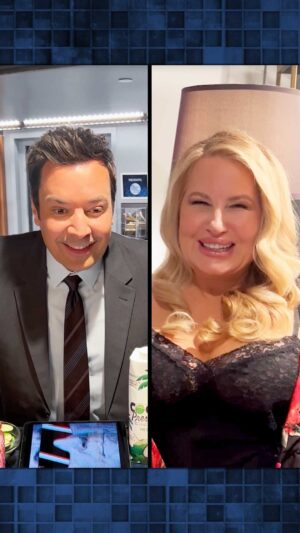 Jennifer Coolidge Instagram - @theofficialjencoolidge makes us want to do a TikTok real bad. #FallonTonight