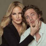 Jennifer Coolidge Instagram - Sometimes you actually get lucky enough to meet the people you admire and get to squeeze their cheeks ❤️ I got to chat with the brilliant @JeremyAllenWhiteFinally and he’s just as interesting in real life as he is on-screen! It all makes sense now… @Variety #ActorsOnActors