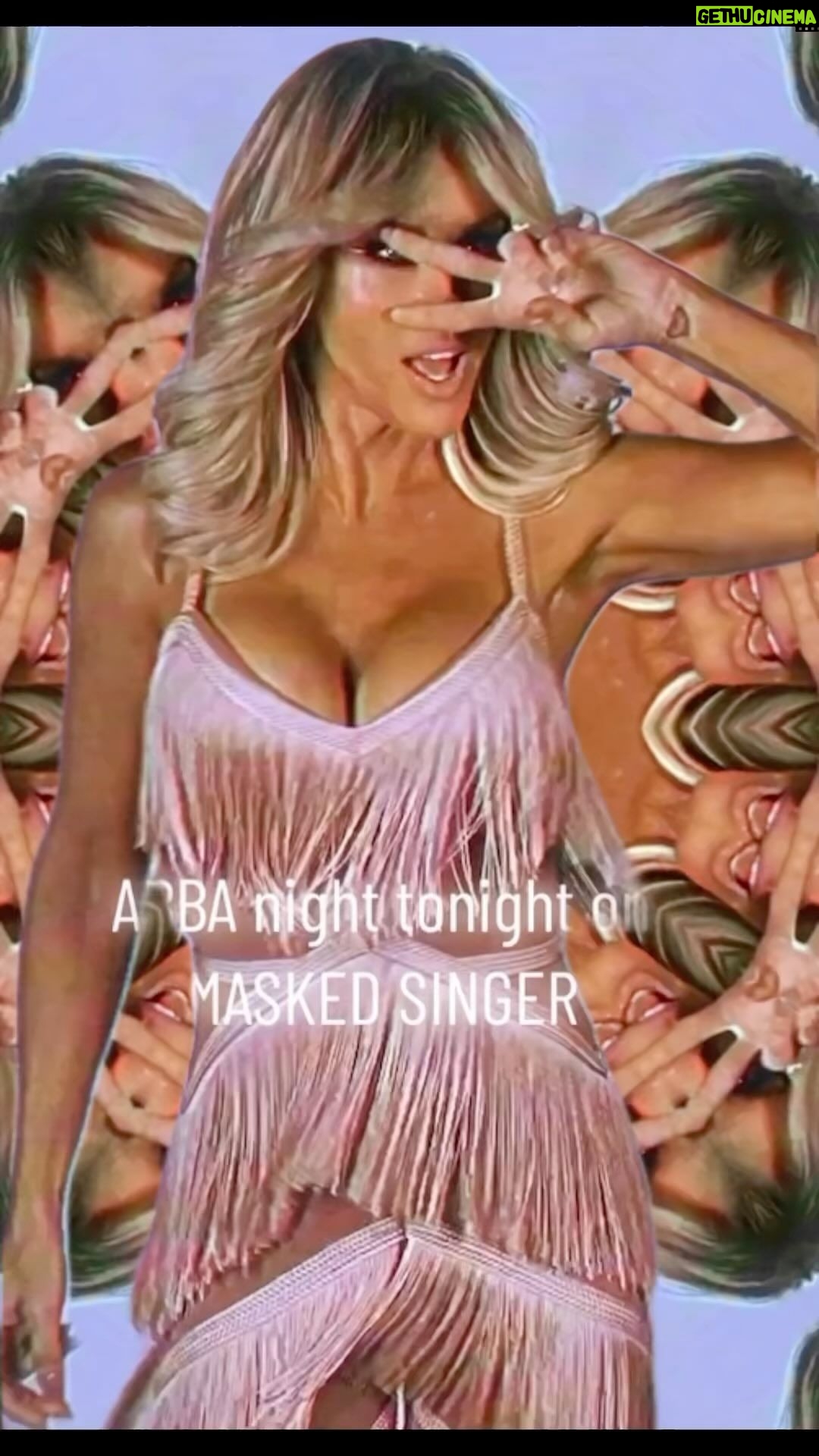 Jenny McCarthy-Wahlberg Instagram - ABBA night tonight on @maskedsingerfox Such a fun episode, hope you tune in. 💃❤️ #maskedsinger #themaskedsinger #makeup #hairstyles #lipgloss #makeuplooks #makeupideas #hairstyles #hair Makeup - @beautybyangee Hair - @scottkinghair Stylist - @warrenalfiebaker