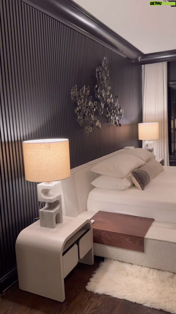 Jenny McCarthy-Wahlberg Instagram - Surprised the Mr with a bedroom makeover. #black #bedroom #bedroomdesign #bedroomdecor #interiordesign