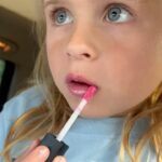 Jenny McCarthy-Wahlberg Instagram - Sutton melts my heart, again, wearing the color #Dream @formlessbeautybyjenny 💕 I’m in love with her and might need to have @katecaseyca share custody with me. 🙏🏻 #lipgloss #pureingredients #vegan #crueltyfree #crueltyfreecosmetics #makeup #makeupartist #makeuptutorial