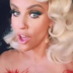 Jenny McCarthy-Wahlberg Instagram - No one says it better than #dolly ❤️ All new @maskedsingerfox tonight! Wearing @formlessbeautybyjenny #liogloss #makeup #vegan #crueltyfree #crueltyfreebeauty #makeuptutorial #makeupideas #makeupartist