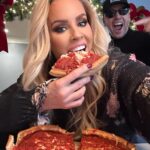 Jenny McCarthy-Wahlberg Instagram - Santa came early and dropped off our favorite Chicago pizza from @giordanospizza. 🎅🏼🍕 Since they ship nationwide, we love sending one out as holiday gifts every year. Hope you add one to your wish list this year, too! #giordanos #giordanospizza #eatpizza #the1 #ad