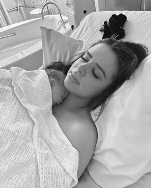 Jess Conte Instagram - happy birthday to our little makaiah lou 🤍 this year has been full of so much joy, laughter and an unexplainable type of love. we are beyond blessed. 🎈