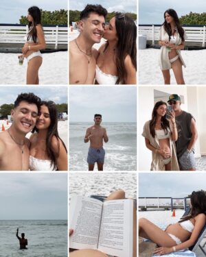 Jess Conte Instagram - perfect little weekend getaway + took the bump to the beach 🤪🌊🌞🌴