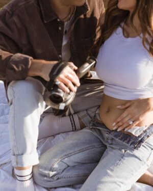 Jess Conte Instagram - some more photos from our pregnancy shoot (1st is my lockscreen 🤪) 🥰🥲 
@nicoleivanovphoto