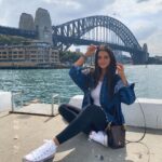 Jess Conte Instagram – HOME 🥲💛🇦🇺 next stop: my family!! Sydney Harbour Bridge