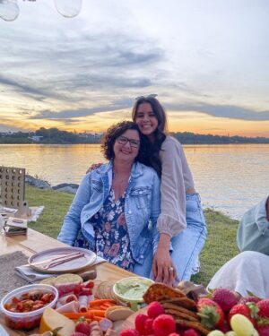 Jess Conte Instagram - our first mothers day all together in 5 years, so grateful! usually i’m on the other end of a facetime call haha 🥲 we had the most perfect surprise picnic today to celebrate our mumma and my heart is so happy 🥰