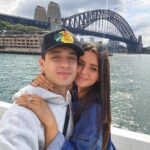 Jess Conte Instagram – HOME 🥲💛🇦🇺 next stop: my family!! Sydney Harbour Bridge