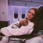 Jess Conte Instagram – successful three flights & now we’re back in aussie land 💛 makaiah is loving it!