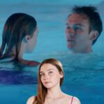Jessica Barden Instagram - Jessica Barden takes us inside the pool scene in You & Me 🫶 Ben & Emma > Jack & Rose #YouAndMe #ITVX
