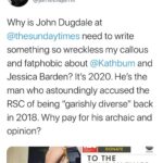 Jessica Barden Instagram - This means the world to me thank you @jameelajamilofficial for helping to get the attention of @sundaytimesculture who still have not responded to this. The days of nasty misogynistic ‘journalism’ are over. I refuse to take something like this and ignore it, after growing up on tv and years of stupid comments like this I’m over it. If the only thing you have to say about me is comment on my actual age or what I look like or sound like then you truly are wasting your own time and honestly you are a missing a TREAT because I am pretty fucking fabulous tbh 💋