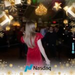 Jessica Barden Instagram - Crashed @nasdaq holiday party in my @shopdoen dress 😂