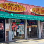 Jessica Barden Instagram - Today I am featuring @jitlada_la Thai restaurant in east Hollywood. This icon pictured here is @jazz_sing her restaurant has been bringing family recipes to the people of Los Angeles for years and years. Gods like Jonathan Gold and Ryan fucking Gosling alike have come here and eaten the pad thai and crying tiger and morning glory salad. We even saw @chefroychoi (more on this legend later in week) waiting in line to support this institution. Today we honor Chef Tui with a burnt mouth and chapped arsehole (if you don’t want the food spicy you gotta tell them because this place is legit) Shout out to @lilyrosenthal for the on point order 🤘🏼more in my stories for what we ordered and links to their menu! All hail Jazz!!! ✨ Jitlada Thai Restaurant
