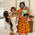 Kamila Tir-Abdelali Instagram - Happy Halloween from the Flintstones family 🎃