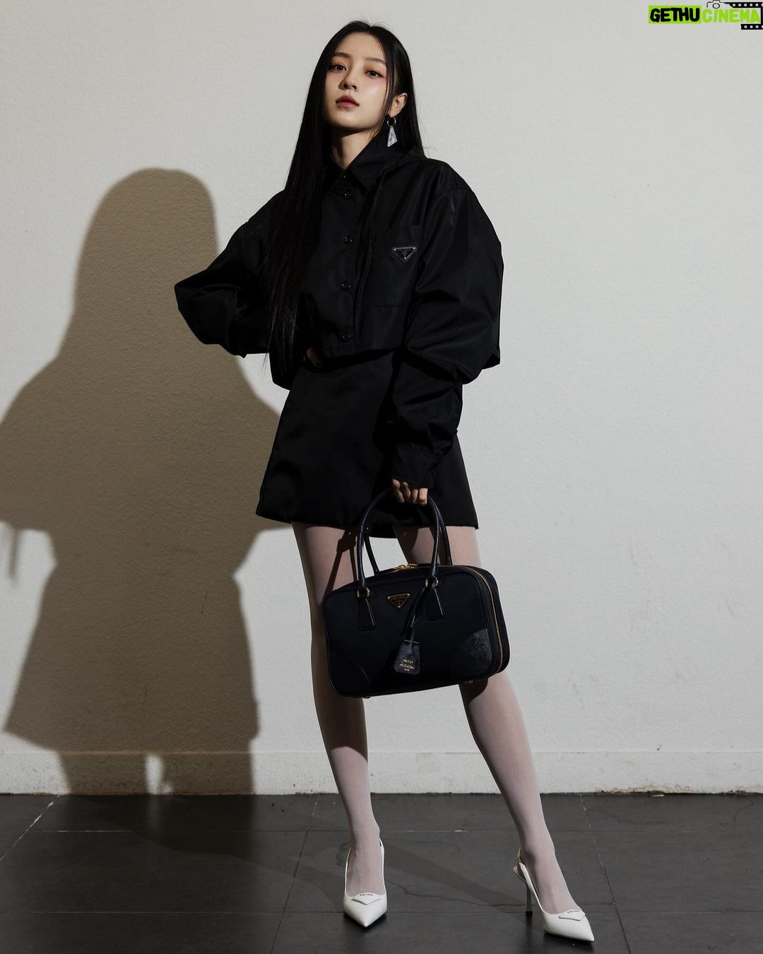 Kang Min-ah Instagram - The new @prada Re-Nylon bag. Cementing Prada’s Re-Nylon as part of the modern cannon of luxury and innovation. #PradaReNylon #adv