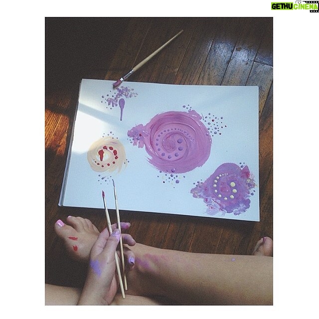 Katie Douglas Instagram - V good at making a mess.