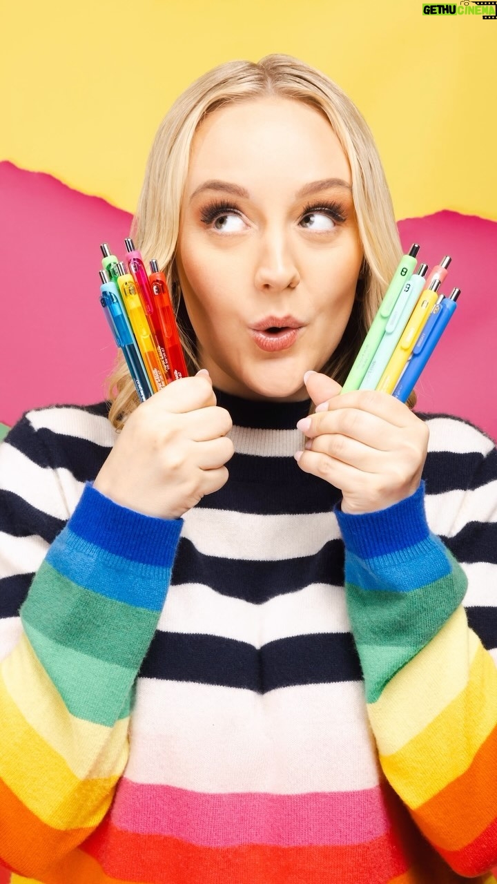 Kelli Erdmann Instagram - #ad Excited to announce I’m partnering with @paper_mate to help everyone Feel the Joy with their Inkjoy Gel & new Inkjoy Gel Bright! pens. Stay tuned to see what we came up with :)