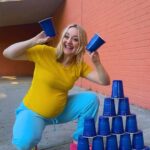 Kelli Erdmann Instagram - How much chalk do you think we used? 😝 #happykelli #perspective #chalk