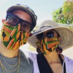 Kelly McCreary Instagram - So matchy matchy. New masks by @willianoel 🌟 🌟🌟 #fashunz