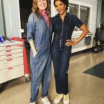 Kelly McCreary Instagram - You know you and @ellenpompeo have been working together a long time when you show up in the same lewk 😜#matchingmondays